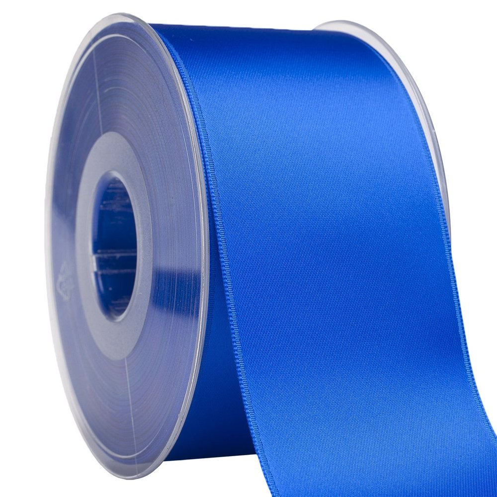 Morex Ribbon 03550/25-089 DF Swiss Satin Ribbon 2" X 27 YD Surfside Blue Ribbon for Gift Wrapping, Birthday Gift Cards, Satin Dress for Women, Silk Ribbons for Crafts, Wedding Gifts for Couple