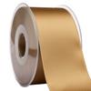 Morex Ribbon 03550/25-073 DF Swiss Satin Ribbon 2" X 27 YD Dark Gold Ribbon for Gift Wrapping, Birthday Gift Cards, Satin Dress for Women, Silk Ribbons for Crafts, Wedding Gifts for Couple view 1