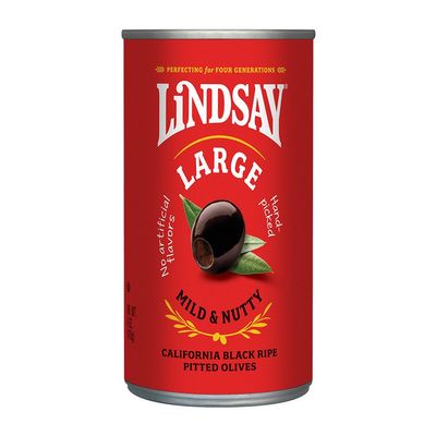 Lindsay Large Pitted Ripe Black Olives, 6 Ounce (Pack of 24)