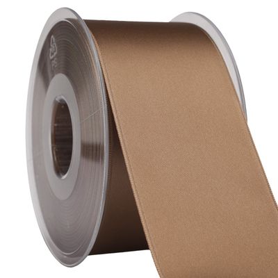 Morex Ribbon 03550/25-029 DF Swiss Satin Ribbon 2" X 27 YD Sable Ribbon for Gift Wrapping, Birthday Gift Cards, Satin Dress for Women, Silk Ribbons for Crafts, Wedding Gifts for Couple