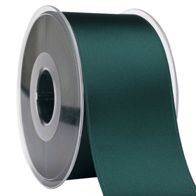 Morex Ribbon 03550/25-094 DF Swiss Satin Ribbon 2" X 27 YD Teal Ribbon for Gift Wrapping, Birthday Gift Cards, Satin Dress for Women, Silk Ribbons for Crafts, Wedding Gifts for Couple