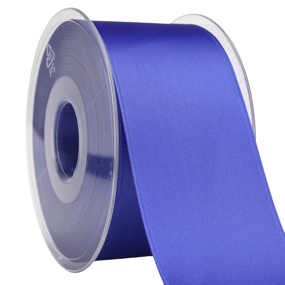 Morex Ribbon 03550/25-096 DF Swiss Satin Ribbon 2" X 27 YD Periwinkle Ribbon for Gift Wrapping, Birthday Gift Cards, Satin Dress for Women, Silk Ribbons for Crafts, Wedding Gifts for Couple