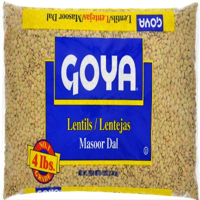 Goya Foods Dry Lentils, 4 Pound