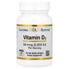 California Gold Nutrition Vitamin D3, 50 mcg (2,000 IU), 90 Fish Gelatin Softgels view 1