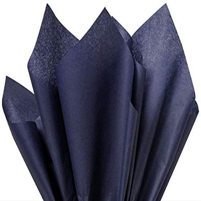 100 Ct Bulk Tissue Paper Dark Navy Blue 15 Inch X 20 Inch - Premium Tissue Paper Made in USA