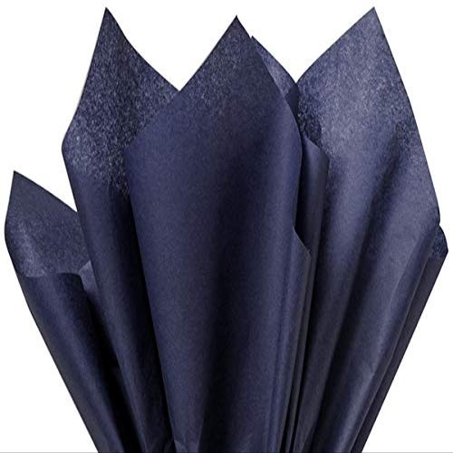 100 Ct Bulk Tissue Paper Dark Navy Blue 15 Inch X 20 Inch - Premium Tissue Paper Made in USA