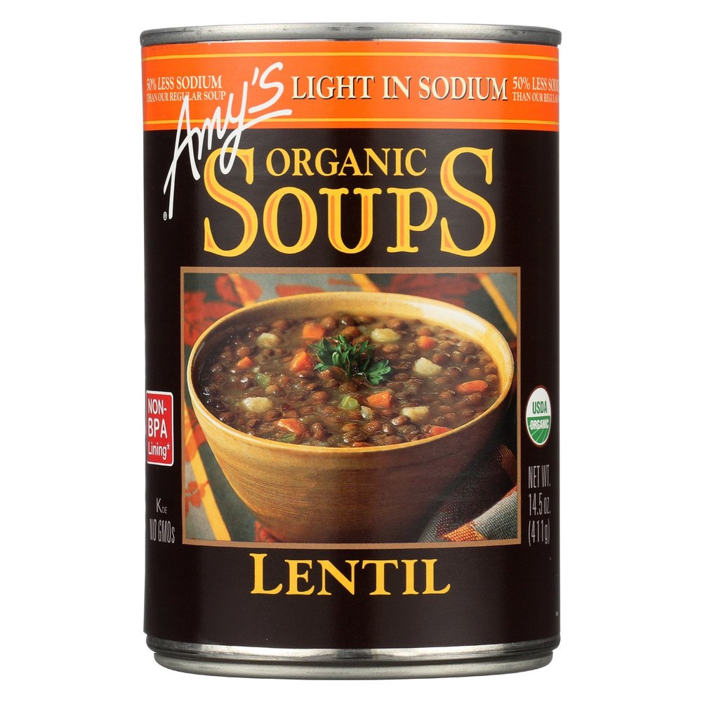 Amys Organic Lentil Soup, 14.5 Ounce - 12 per case.