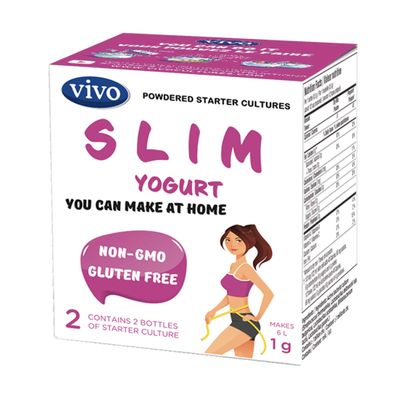 VIVO Slim Yogurt Starter/Natural (5 boxes) Makes up to 30 quarts of yogurt