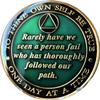 2 Year Founders Red Tri-Plate AA Medallion Bill & Bob Chip II view 2