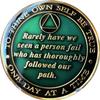 2 Year Founders Red Tri-Plate AA Medallion Bill & Bob Chip II view 4