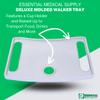 Essential Medical Supply Molded Walker Tray with Cup Holder - Perfect for Mobility and Transport, Fits Most Walkers and Provides Convenient Tray for Almost Any Folding Walker view 2