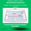 Essential Medical Supply Molded Walker Tray with Cup Holder - Perfect for Mobility and Transport, Fits Most Walkers and Provides Convenient Tray for Almost Any Folding Walker view 4