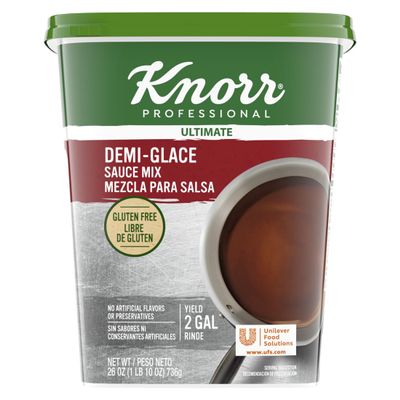 Knorr Professional Ultimate Demi-Glace Sauce Mix Gluten Free, No Artificial Flavors or Preservatives, No added MSG, Dairy Free, 26 oz, Pack of 4