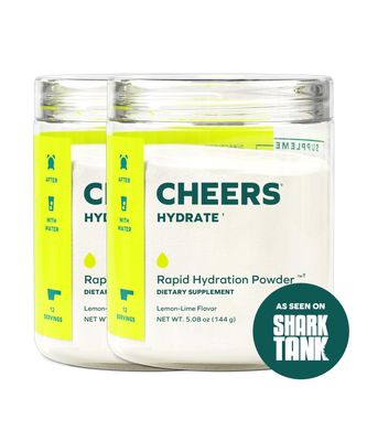 Cheers Hydrate | Oral Rehydration Solution | Electrolytes for Rapid Hydration | Lemon Lime Flavor | 24 Servings | Electrolyte Supplement with Sodium, Potassium, Glucose