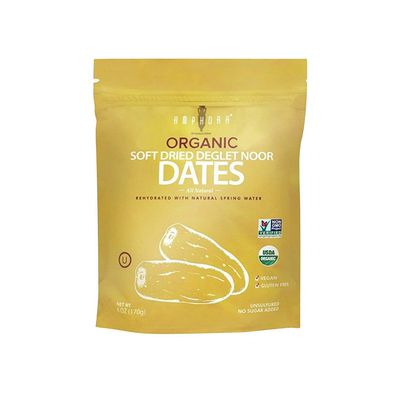 Amphora International Organic Soft Dried Deglet Noor Dates, 6 Oz (Single Pack)
