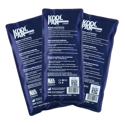 Koolpak Deluxe Reusable Hot/Cold Gel Packs - x3 (Triple Pack)