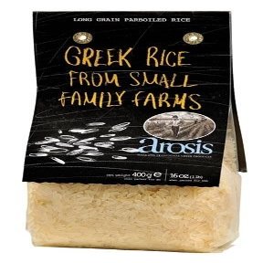 Arosis Greek Long Parboiled Rice Thessaloniki 14 oz 3 Pack