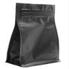 BAP 12 oz Matte Black Stand Up Flat or Block Bottom, Zipper, Valve (50 pcs) view 1