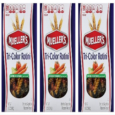 Muellers Tri-Color Rotini, 12 Ounce (Pack of 3)