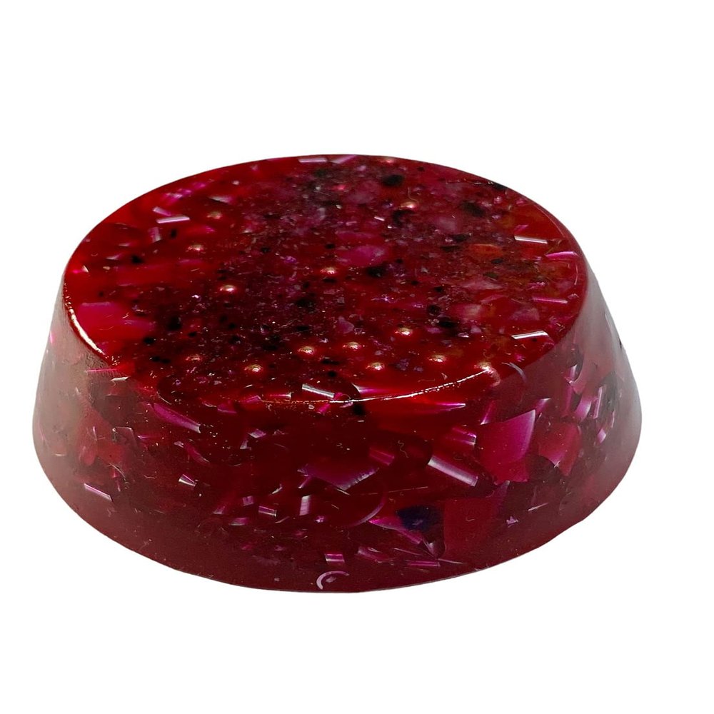 Transparent Red Tower Buster Orgone Generator Energy Accumulator 7.83Hz/432Hz/528Hz/Advance Harmonics Many Beautiful Ingredients and Colors!! (Tower Buster, Transparent Red)