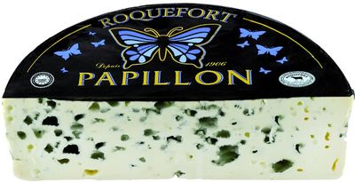 Papillon Roquefort Black Label A.O.C Blue Cheese - 1 lb.