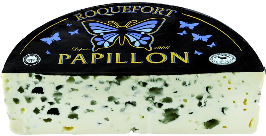 Papillon Roquefort Black Label A.O.C Blue Cheese - 1 lb.