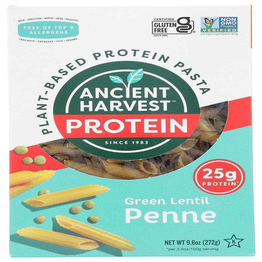 Ancient Harvest, Pasta Penne Green Lentil Quinoa, 9.6 Ounce