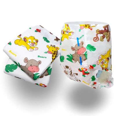 Rearz - MEGA Safari - 11,000ml Adult Printed Diaper (Sample 2 Pack) (Medium, 32'' - 40'')