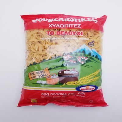 Helios Pasta Chilopites Velouhi Egg Noodles With Milk 500 Gr ( Pack of 4 )