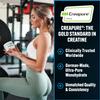 PEScience TruCreatine+ Creatine Monohydrate Powder Plus Epicatechin, Micronized Creapure Creatine for Women & Men, Supports Muscle Growth, Strength & Recovery, Cognition, 30 Servings, Unflavored view 3