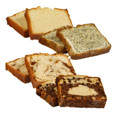 Sweet Street Desserts Cake Coffee Pullman Loaf Variety #9 18 Slice Frozen, 4.13 lb, (4 per case)