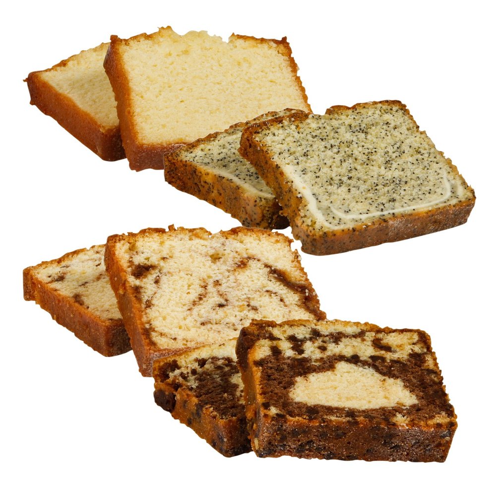 Sweet Street Desserts Cake Coffee Pullman Loaf Variety #9 18 Slice Frozen, 4.13 lb, (4 per case)