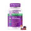 SmartyPants Organic Toddler Multivitamin Gummies: Probiotics, Omega 3 (ALA), Vitamin D3, C, Vitamin B12, B6, A, K & Zinc, Beta Carotene, Gluten Free, Three Fruit Flavors, 60 Count (30 Day Supply) view 1