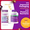 SmartyPants Organic Toddler Multivitamin Gummies: Probiotics, Omega 3 (ALA), Vitamin D3, C, Vitamin B12, B6, A, K & Zinc, Beta Carotene, Gluten Free, Three Fruit Flavors, 60 Count (30 Day Supply) view 2