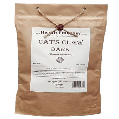 Health Embassy Cat's Claw Bark | Uncaria tomentosa | 100% Natural (50g)