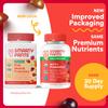 SmartyPants Organic Kids Multivitamin Gummies: Probiotics, Omega 3 (ALA), Vitamin D3, C, Vitamin B12, B6, A, K & Zinc for Immune Support, Biotin, Three Fruit Flavors, 120 Count (30 Day Supply) view 2