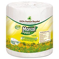 100% Recycled Bathroom Tissue White 240 Sheets/roll 48 Rolls/carton