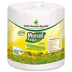 100% Recycled Bathroom Tissue White 240 Sheets/roll 48 Rolls/carton