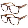 2 Pack Bulk Multi Focus 3 Power Progressive Reading Glasses - No Line (2 Pack Tortoise, 3.50) view 1