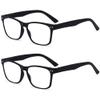2 Pack Bulk Multi Focus 3 Power Progressive Reading Glasses - No Line (2 Pack Black, 3.50) view 1