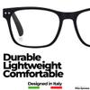 2 Pack Bulk Multi Focus 3 Power Progressive Reading Glasses - No Line (2 Pack Black, 3.50) view 2