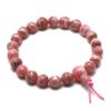 CrystalAge Rhodochrosite Power Bead Bracelet ~AA Grade view 1