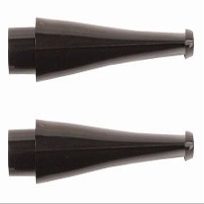2 Black Straight Filter Bit Replacement Stem Miss Meerschaum Corncob Pipe