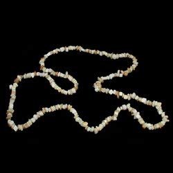 CrystalAge Shell Gemstone Chip Necklace ~ 35"
