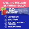 GoHydrate Instant Hydration Powder Packets - Low Sodium Electrolytes Drink Mix - Natural Hydration Support, Sugar Free Electrolyte Flavored Powder Drink with Vitamin D, 30 Packs, Kiwi Strawberry view 4