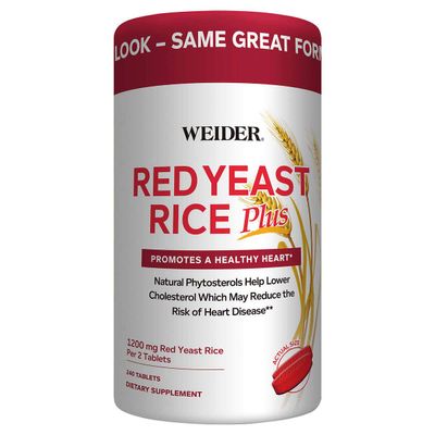 Birsppy Weider Red Yeast Rice Plus 1200 mg, 240 Tablets