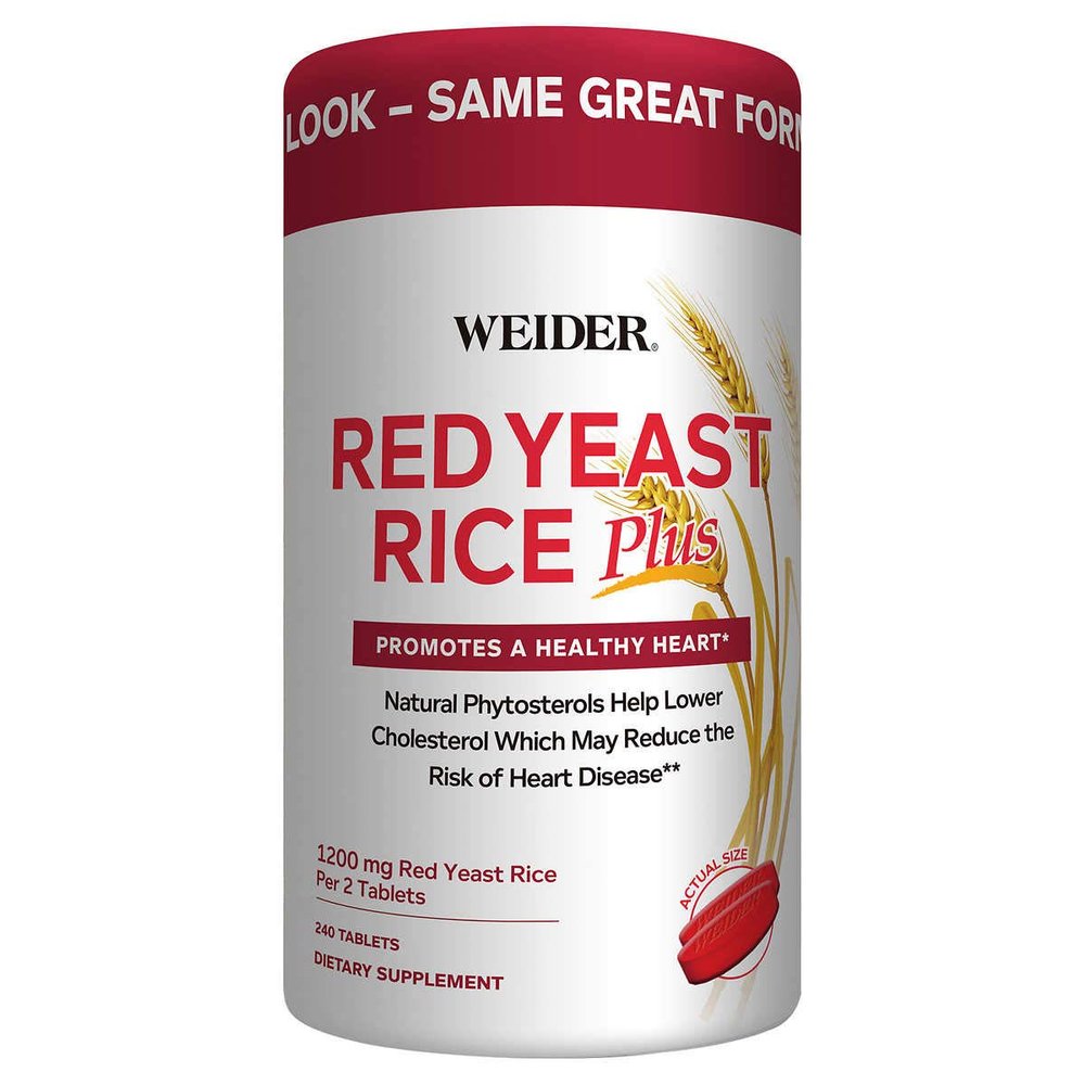 Birsppy Weider Red Yeast Rice Plus 1200 mg, 240 Tablets