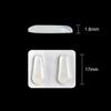 10 Pairs Silicone Nose Pads for Eyeglasses Stick On Nose Pads Anti Slip Nose Pieces for Glasses Soft Silicone Adhesive Eyeglass Nose Pads Transparent Drop Shape view 2