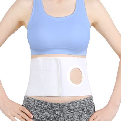 TANDCF Medical Ostomy Belt Ostomy Hernia Support Belt Abdominal Binder Brace Abdomen Band Stoma Support for Colostomy Patients to Prevent Parastomal Hernia Stoma Opening- Men Or Women- Size XL