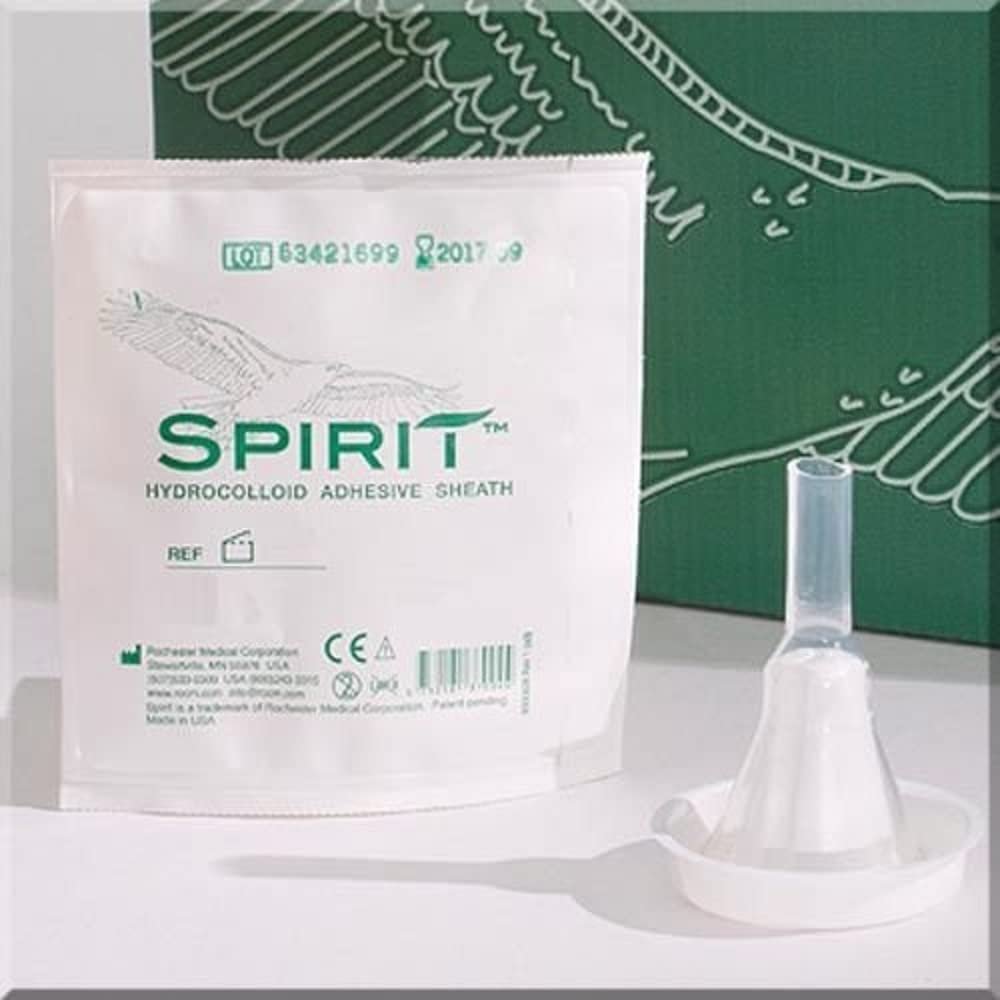 10 -Pack Spirit Condom Catheters Hydrocolloid Sheath 32mm Wideband Style 3 Rochester